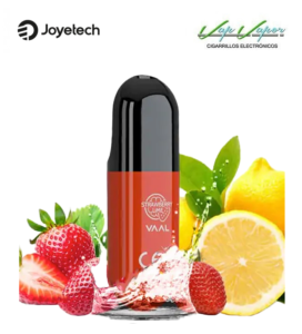 FRESA Y LIMA - Strawberry Lime - Pod desechable Vaal Q Bar Joyetech (0mg,9mg,17mg) 500CALADAS 2ml 400mah