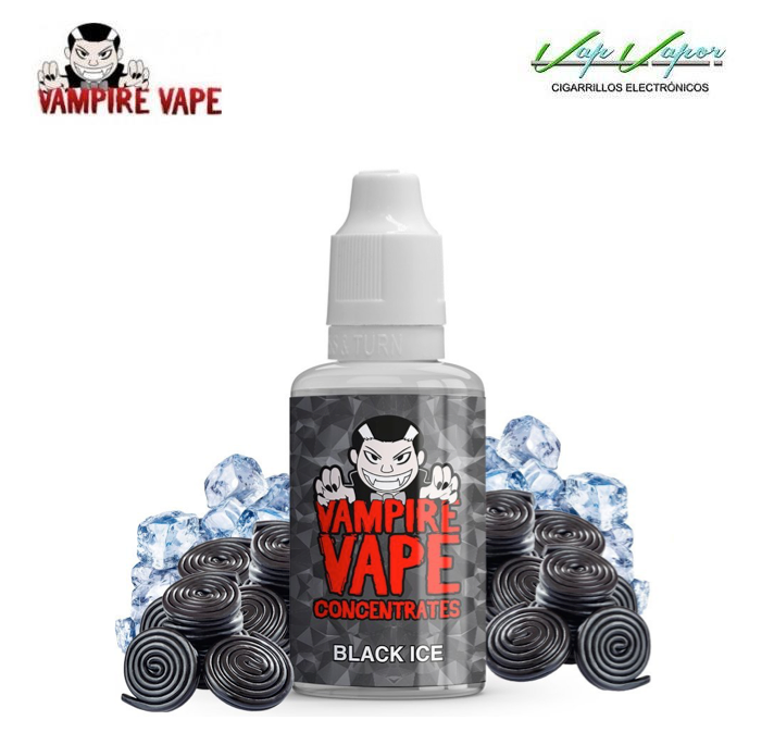 AROMA - VAMPIRE VAPE Black Ice 30ml (Bayas Rojas y Menthol)