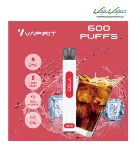 PROMOTION!!! Disposable Pod COLA (0mg) 600PUFFS 2ml 450mah Vapirit