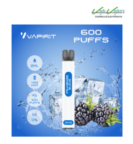 PROMOTION!!! Disposable Pod BLUE RASPBERRY (Framboise Bleu) (0mg) 600PUFFS 2ml 450mah Vapirit