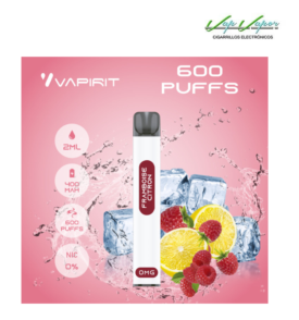 OFERTA BLACKFRIDAY!!! Pod Desechable LIMON y FRAMBUESA (Framboise Citron) (0mg) 600CALADAS 2ml 400mah Vapirit