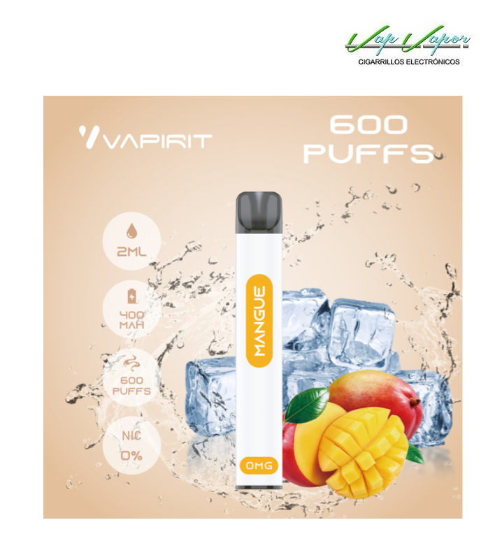 OFERTA BLACKFRIDAY!!! Pod Desechable MANGO (Mangue) (0mg) 600CALADAS 2ml 400mah Vapirit