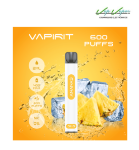 PROMOTION!!! Disposable Pod PINEAPPLE (Ananas) (0mg) 600PUFFS 2ml 450mah Vapirit