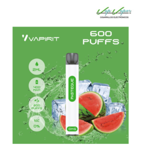 OFERTA BLACKFRIDAY!!! Pod Desechable SANDÍA (Pasteque) (0mg) 600CALADAS 2ml 400mah Vapirit