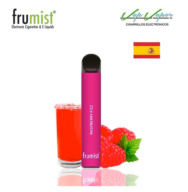 OFERTA!!! Pod Desechable Raspberry Fizz (Frambuesas) Frumist (20mg o 0mg) 500CALADAS 2ml 400mah (caducidad: junio 2024)