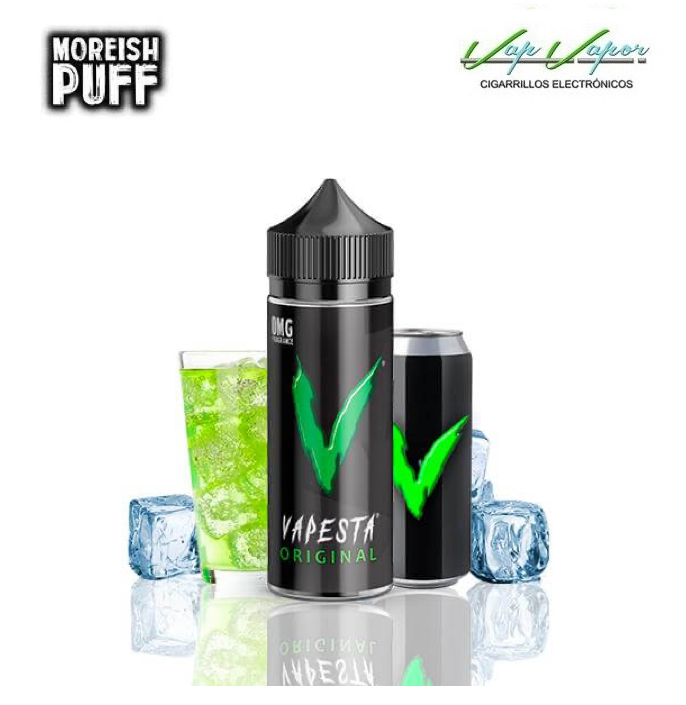 Vapesta Original by Moreish Puff 100ml (0mg) Green Energy Drink 