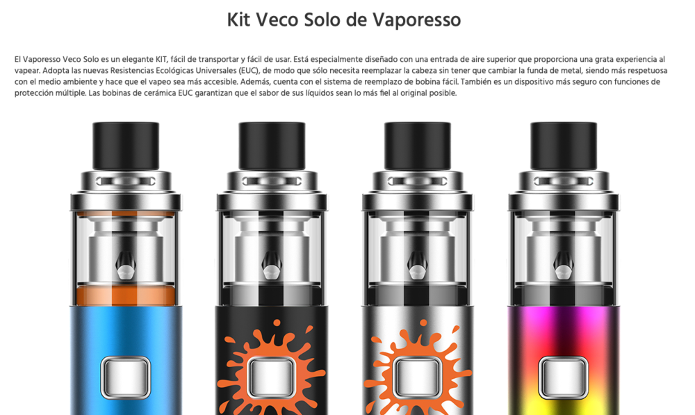 Veco Solo Vaporesso 1500mah 2ml Full Kit - Item1