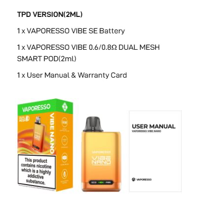 OFERTA!!! VIBE NANO 1100mah 24W Vaporesso - Ítem14