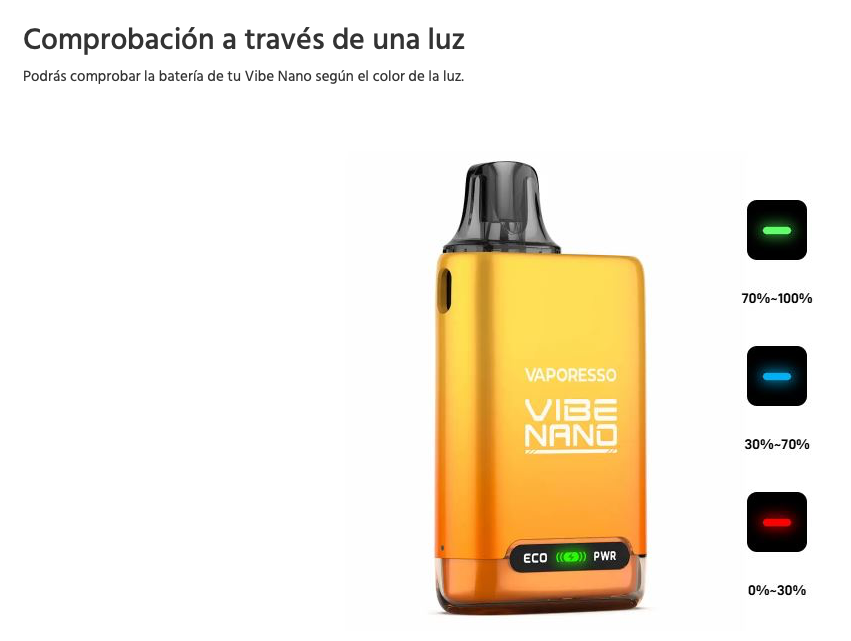 OFERTA!!! VIBE NANO 1100mah 24W Vaporesso - Ítem9