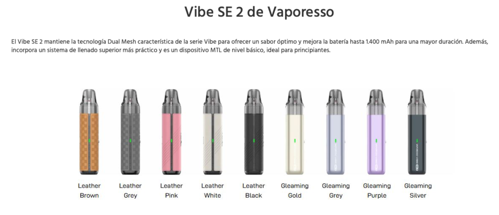 OFERTA!!! VIBE SE 2 1400mah Vaporesso 28W - Ítem2