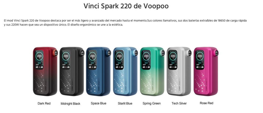 MOD Vinci Spark 220W Voopoo - Ítem2