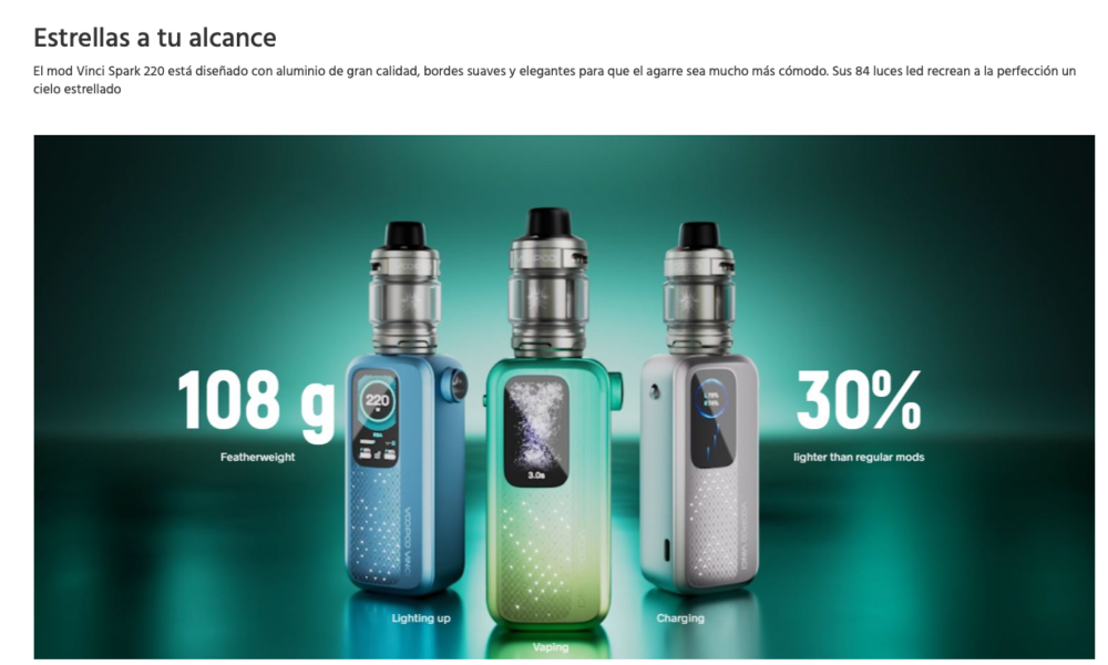 MOD Vinci Spark 220W Voopoo - Ítem3