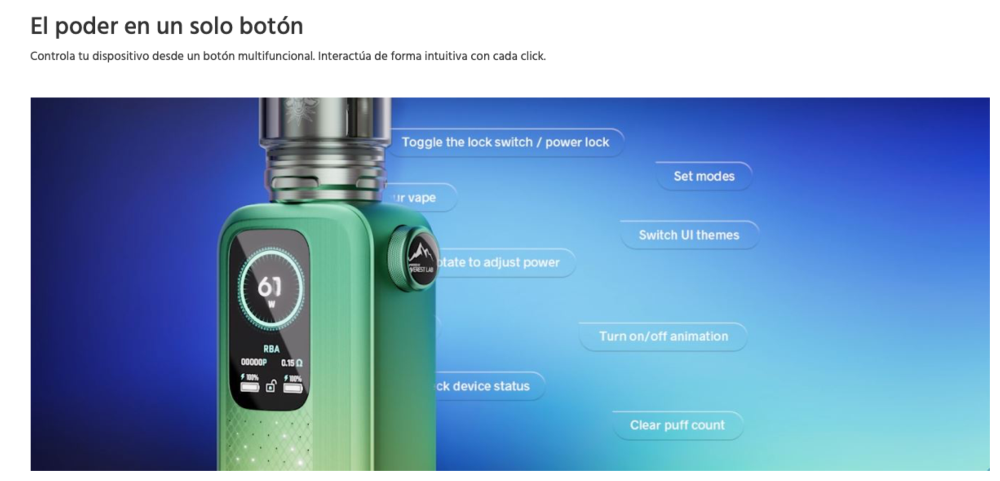 MOD Vinci Spark 220W Voopoo - Ítem5