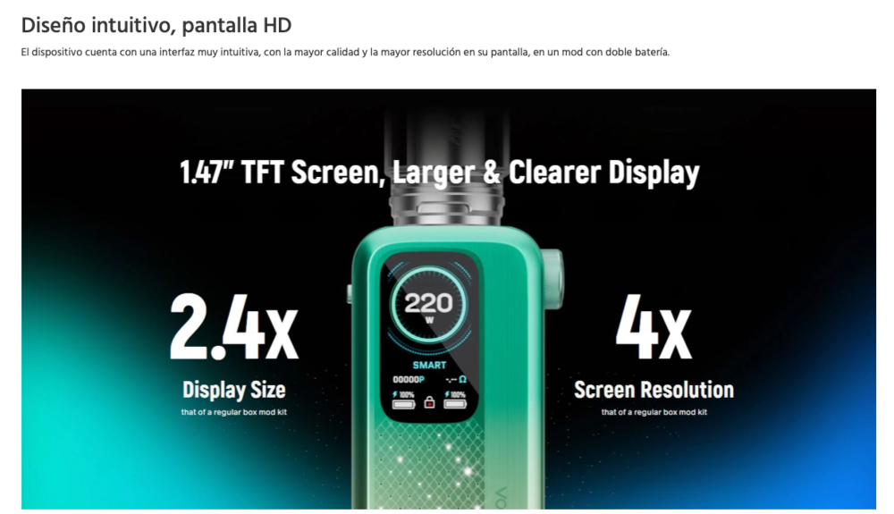 MOD Vinci Spark 220W Voopoo - Ítem7