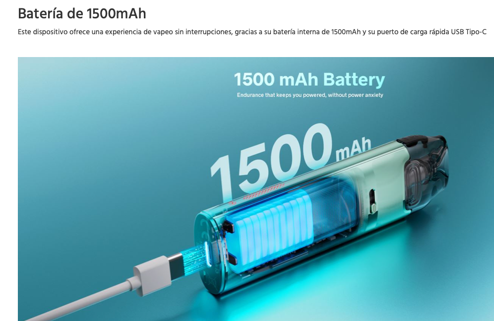 OFERTA!!! Vmate i3 1500mah 2ml Voopoo 30W - Ítem3