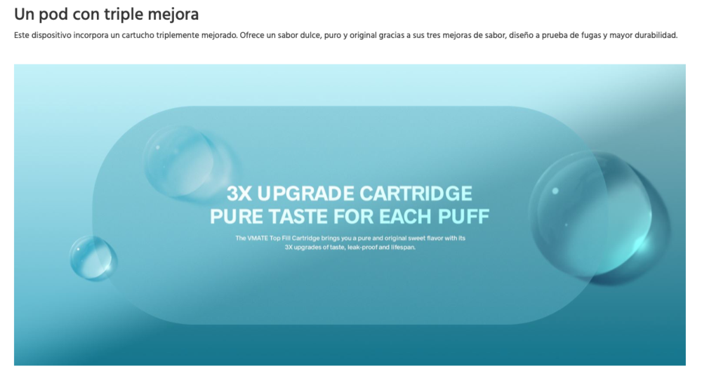 OFERTA!!! Vmate i3 1500mah 2ml Voopoo 30W - Ítem6