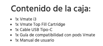 OFERTA!!! Vmate i3 1500mah 2ml Voopoo 30W - Ítem11