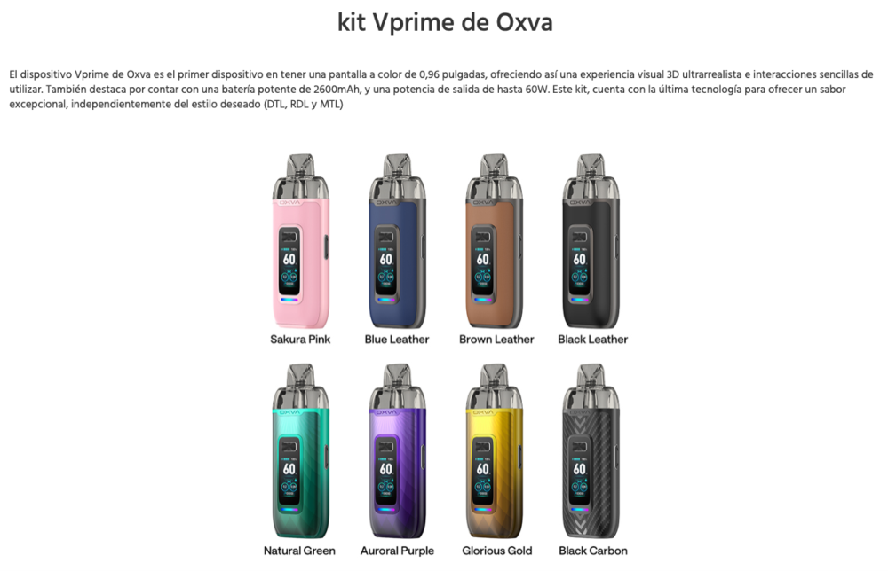 VPrime 2600mah 60W Oxva 2ml - Item2