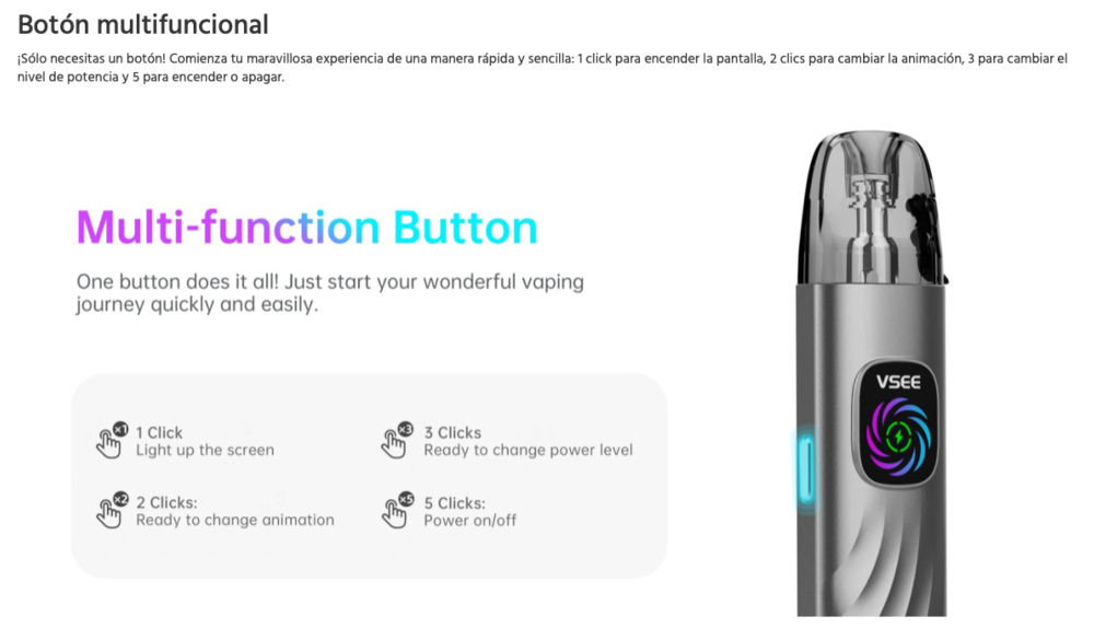 Vsee One 1000mah Hellvape - Ítem8