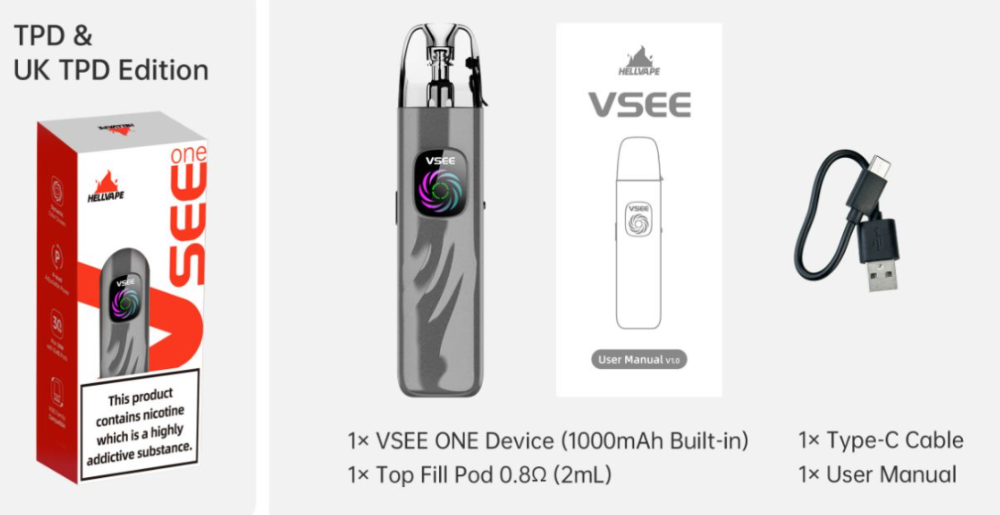 Vsee One 1000mah Hellvape - Ítem14