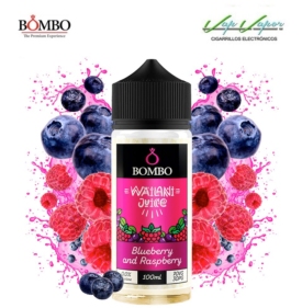 Blueberry and Raspberry (arándanos y frambuesas) Wailani Juice by Bombo 100ml (0mg) 