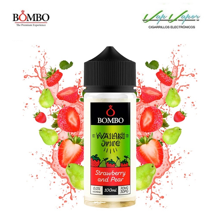Strawberry and Pear Wailani Juice by Bombo 100ml (0mg) 