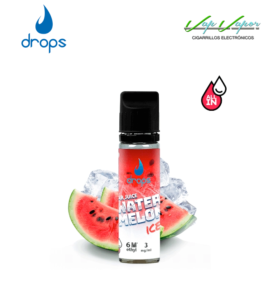 AROMA DROPS All in Watermelon ICE 10ml (para hacer 60ml) con nicotina de 3mg/10mg/20mg Bar Juice 