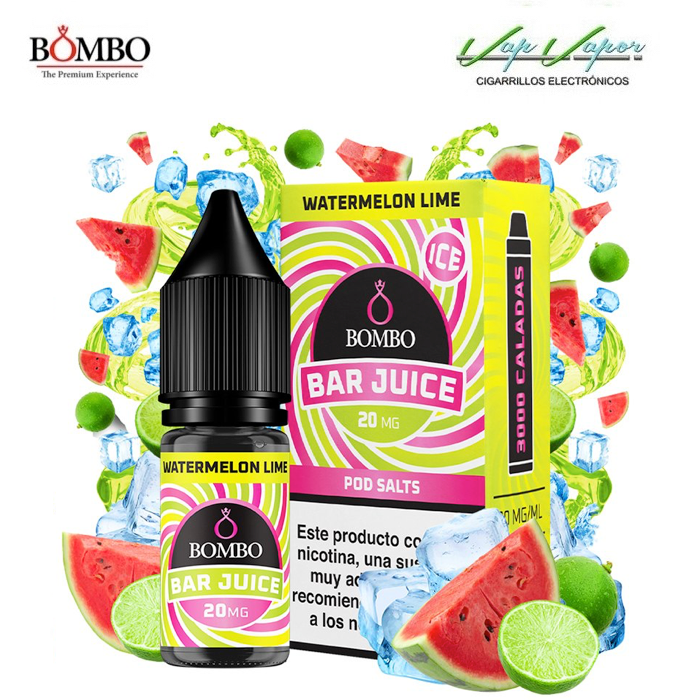 SALES Watermelon Lime ICE Bar Juice by Bombo 10ml (0mg/5mg/10mg/20mg) 