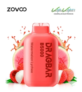 Disposable Pod Zovoo Dragbar WATERMELON LYCHEE (0mg) 5.000PUFFS 13ml 500mah (rechargeable)