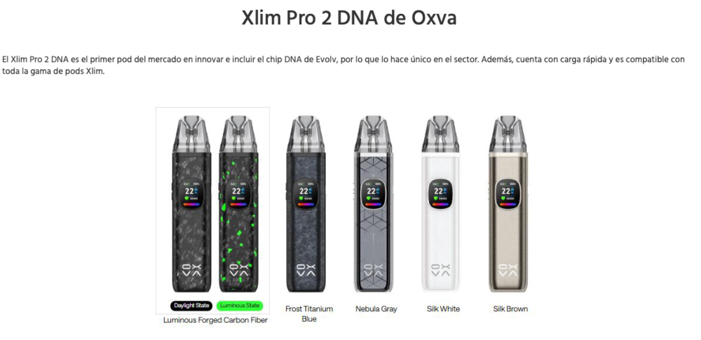 Xlim PRO 2 DNA 1300mah 30W Oxva 2ml - Ítem2