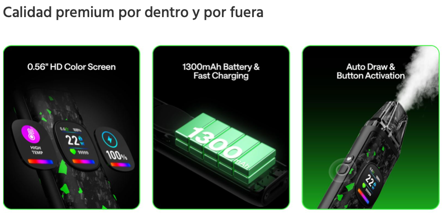 Xlim PRO 2 DNA 1300mah 30W Oxva 2ml - Ítem8