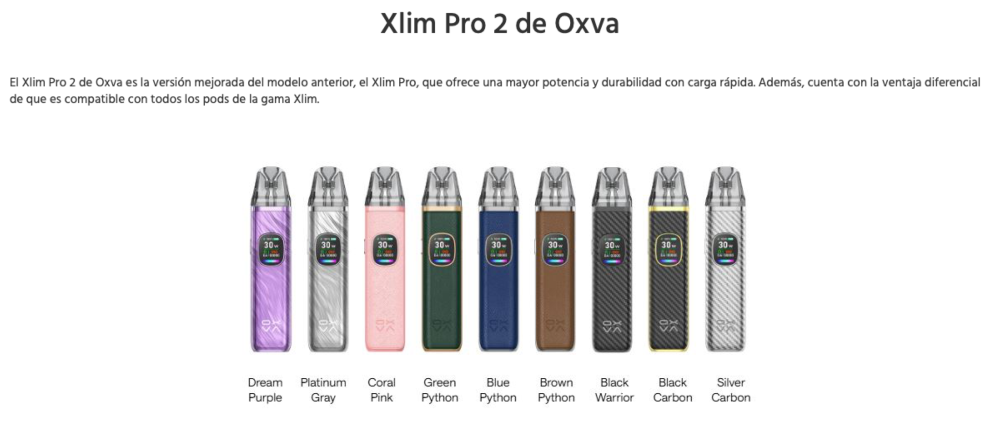 Xlim PRO 2 1300mah 30W Oxva 2ml - Ítem2