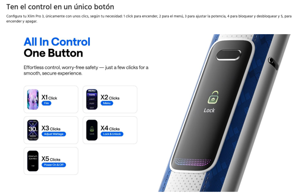 XLIM PRO 3 1500mah Oxva 2ml - Ítem10