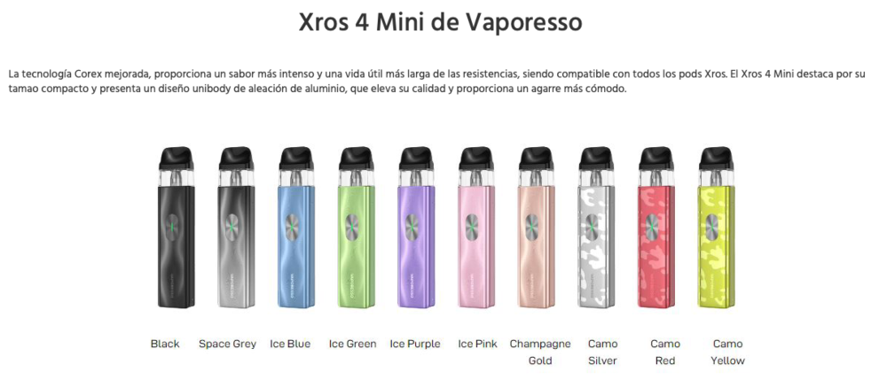 Pod XROS 4 Mini Vaporesso 1000mah - Item2