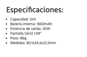 OFERTA!!! XROS 5 Nano 1600mah - Ítem9