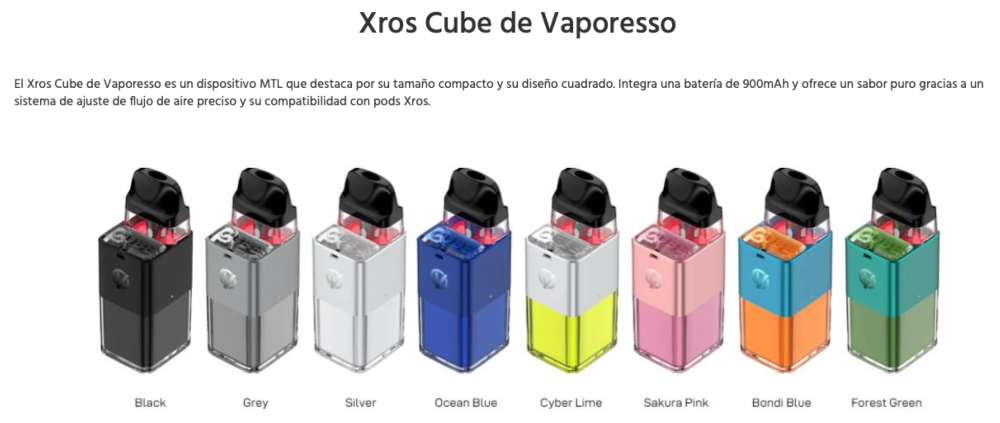 XROS CUBE Vaporesso 900mah 2ml - Ítem5