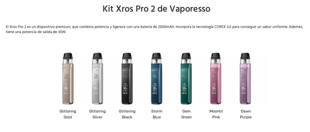 XROS PRO 2 Vaporesso 2000mah 2ml 30W - Ítem2
