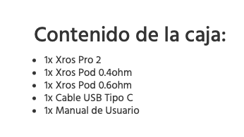 XROS PRO 2 Vaporesso 2000mah 2ml 30W - Ítem14