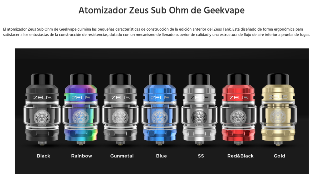 Atomizador Zeus Z SUB OHM TANK Geek Vape 2ml 25mm - Ítem5