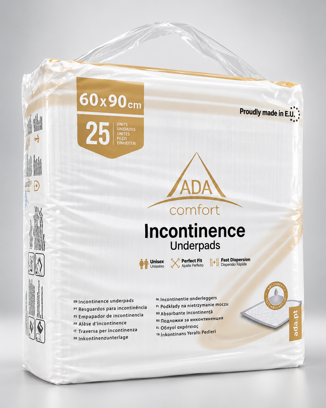 Empapador absorbente 60 x 90 cm para uso médico y veterinario