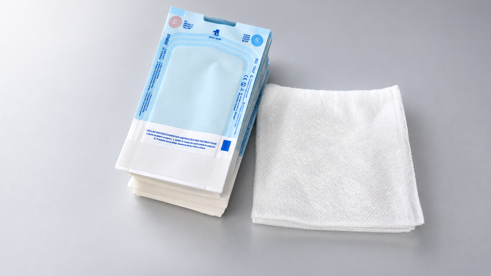 Sobre autosellado de esterilización 6 cm x 10 cm para uso médico y veterinario