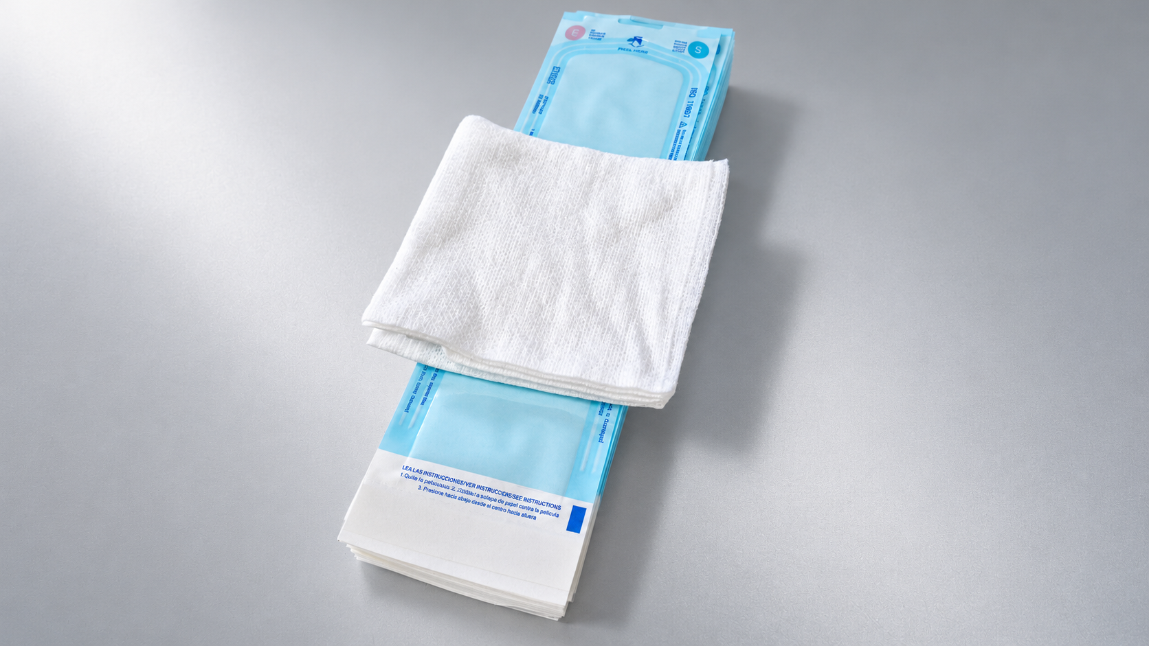 Sobre autosellado de esterilización 7 cm x 26 cm para uso médico y veterinario