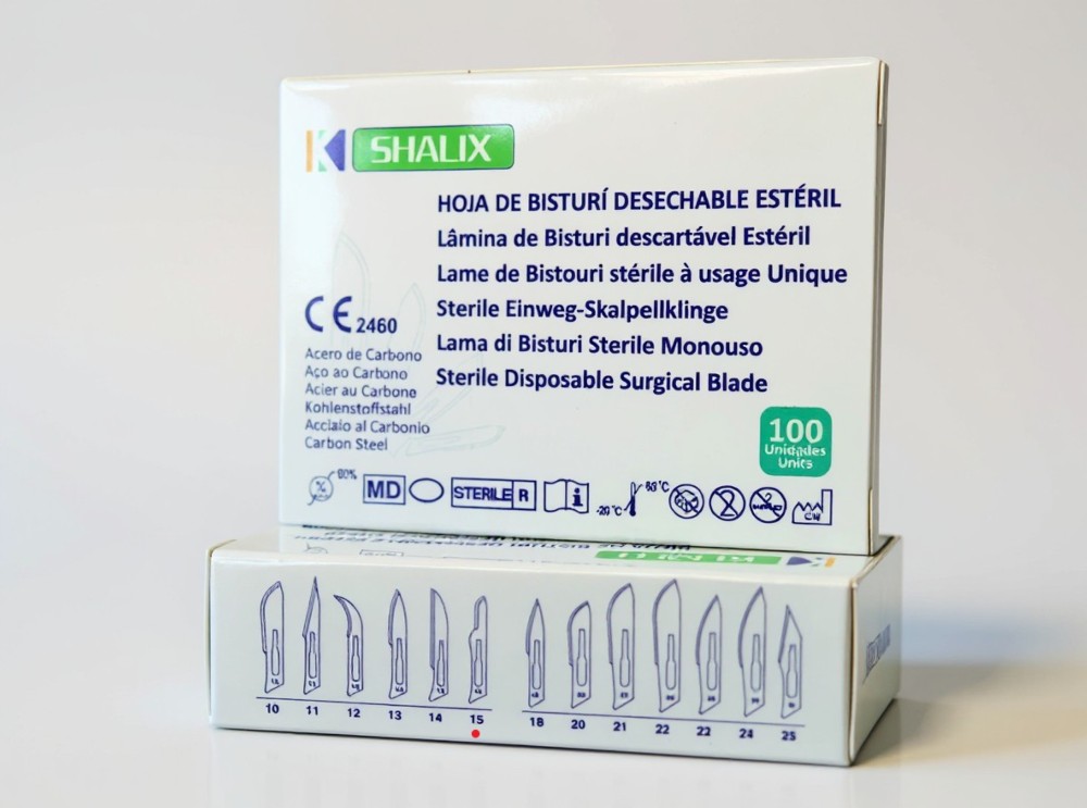 Hojas de Bisturí SHALIX Nº15 estériles 