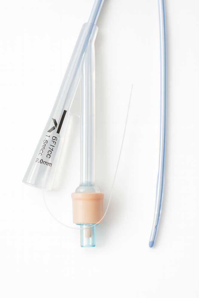 Sonda SILICONA Foley Ch-6 (2mm.) (Carne) 3-5 cc/ml. + Fiador