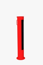 Contenidor de piles metàl·lic vermell 10 L