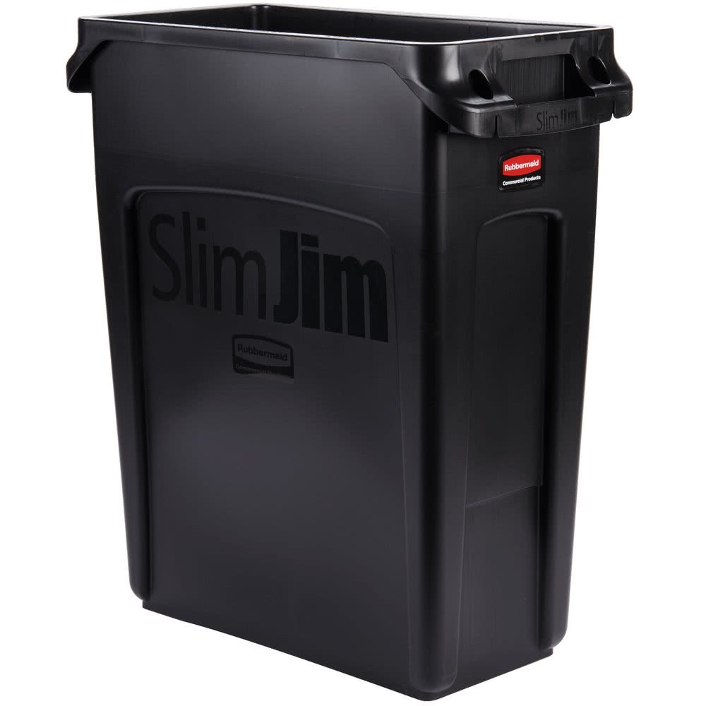 Contenidor Slim Jim 60L amb canals de ventilació NEGRE