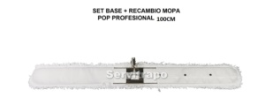 SET BASTIDOR + RECAMBIO MOPA MICROFIBRA 100 CM POP PROFESIONAL