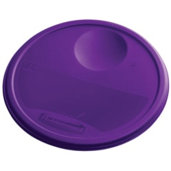 Tapa de contenedor redonda Rubbermaid - Pequeña púrpura