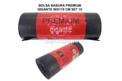 BOLSA BASURA PREMIUM GIGANTE 115X150CM GALGA 140