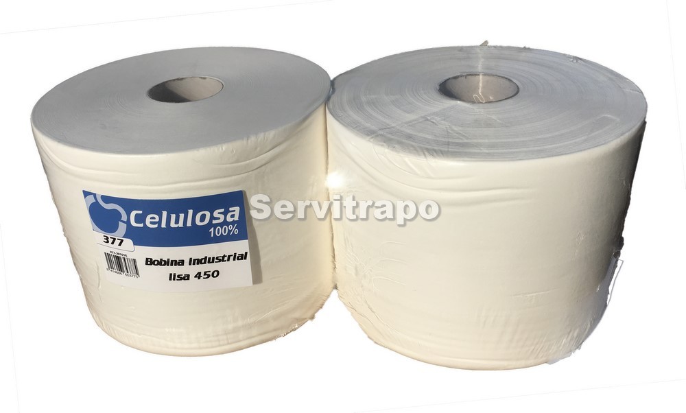 bobina de papel industrial celulosa pura 100% lisa servitrapo